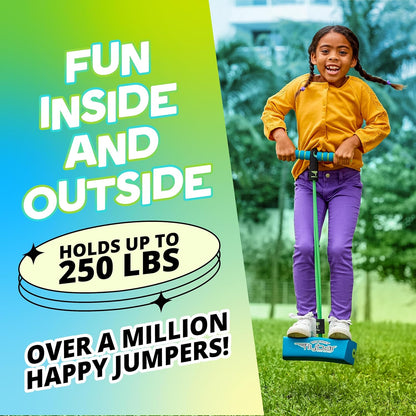Flybar My First Foam Pogo Jumper for Kids Fun and Safe Pogo Stick for Toddlers, Durable Foam and Bungee Jumper for Ages 3 and