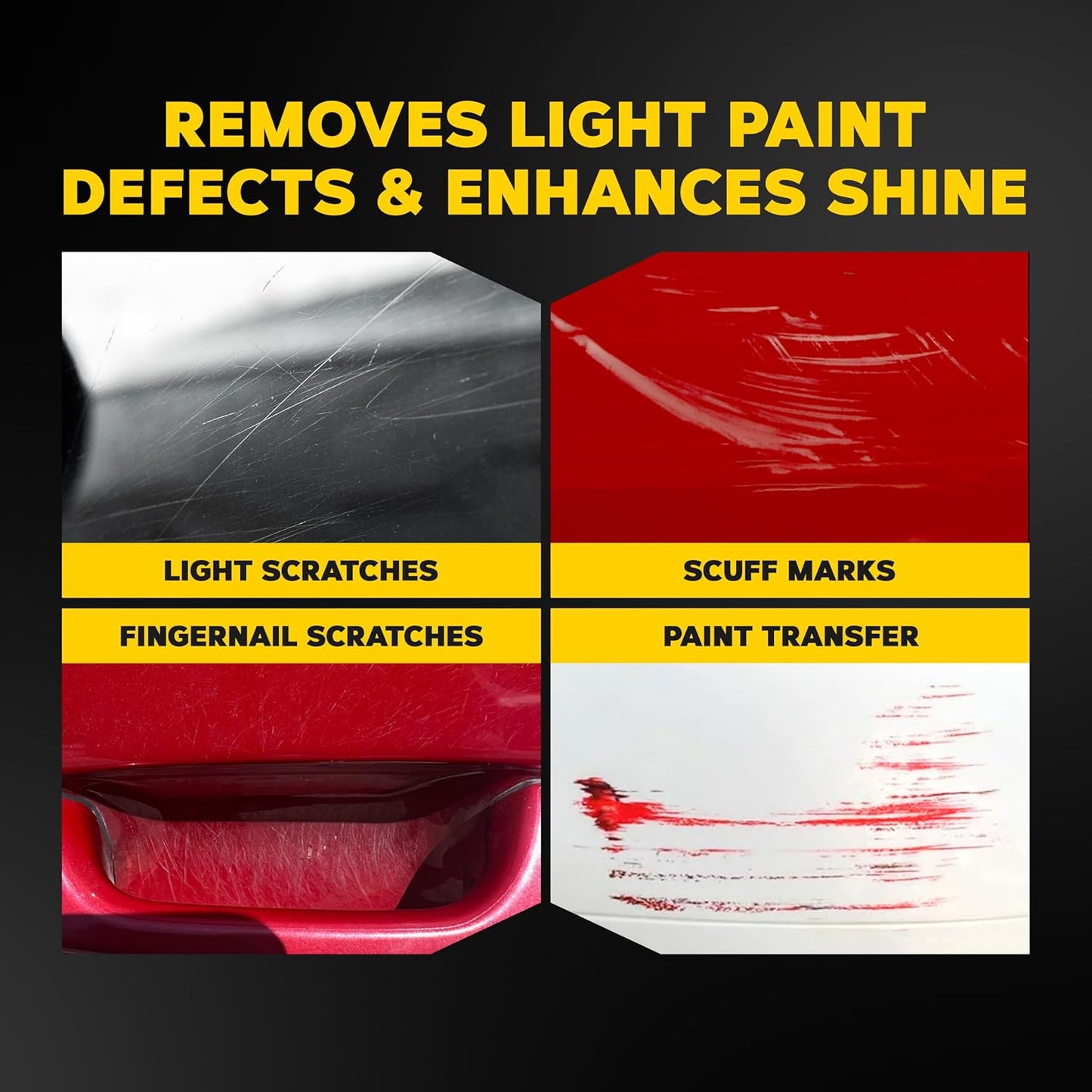 Meguiar's Quik Eraser Kit, Car Scratch Remover for Repairing Surface Blemishes, Car Scratch Repair Kit with ScratchX, Drill-Mounted