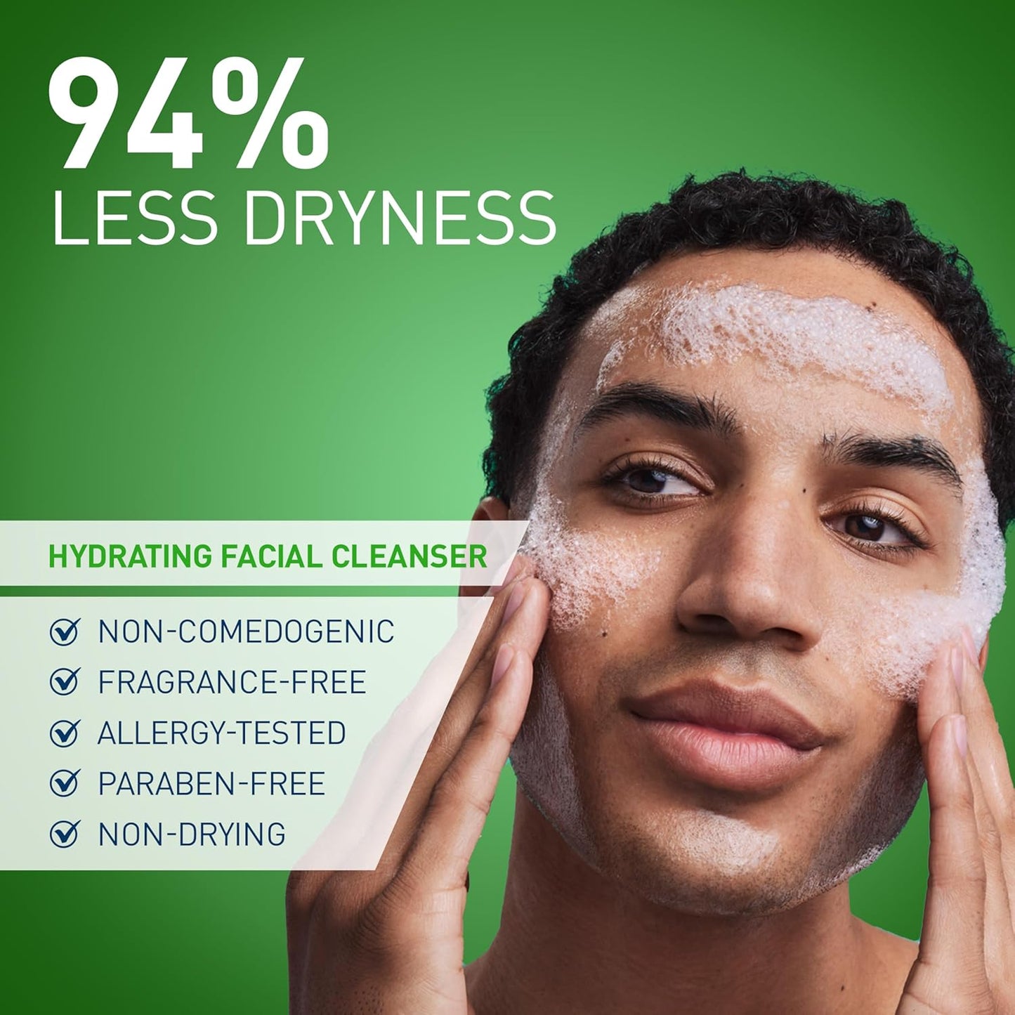 CeraVe Hydrating Facial Cleanser, Moisturizing Face Wash For Dry Skin, Hyaluronic Acid + Ceramides +