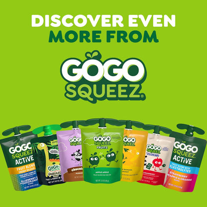 GoGo squeeZ yogurtZ Variety Pack, Strawberry & Banana, 3 oz (Pack of 20), Kids Snacks Made from Real Yogurt and Fruit, No Fridge Needed, Gluten