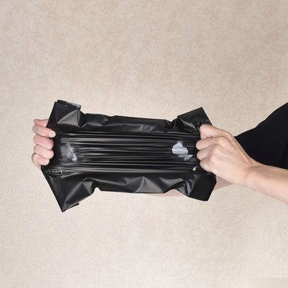 KKBESTPACK 100 Large Poly Mailers 10x13 Shipping Bags for Small Business Self Sealing Package Envelopes (10 x 1300, Black)