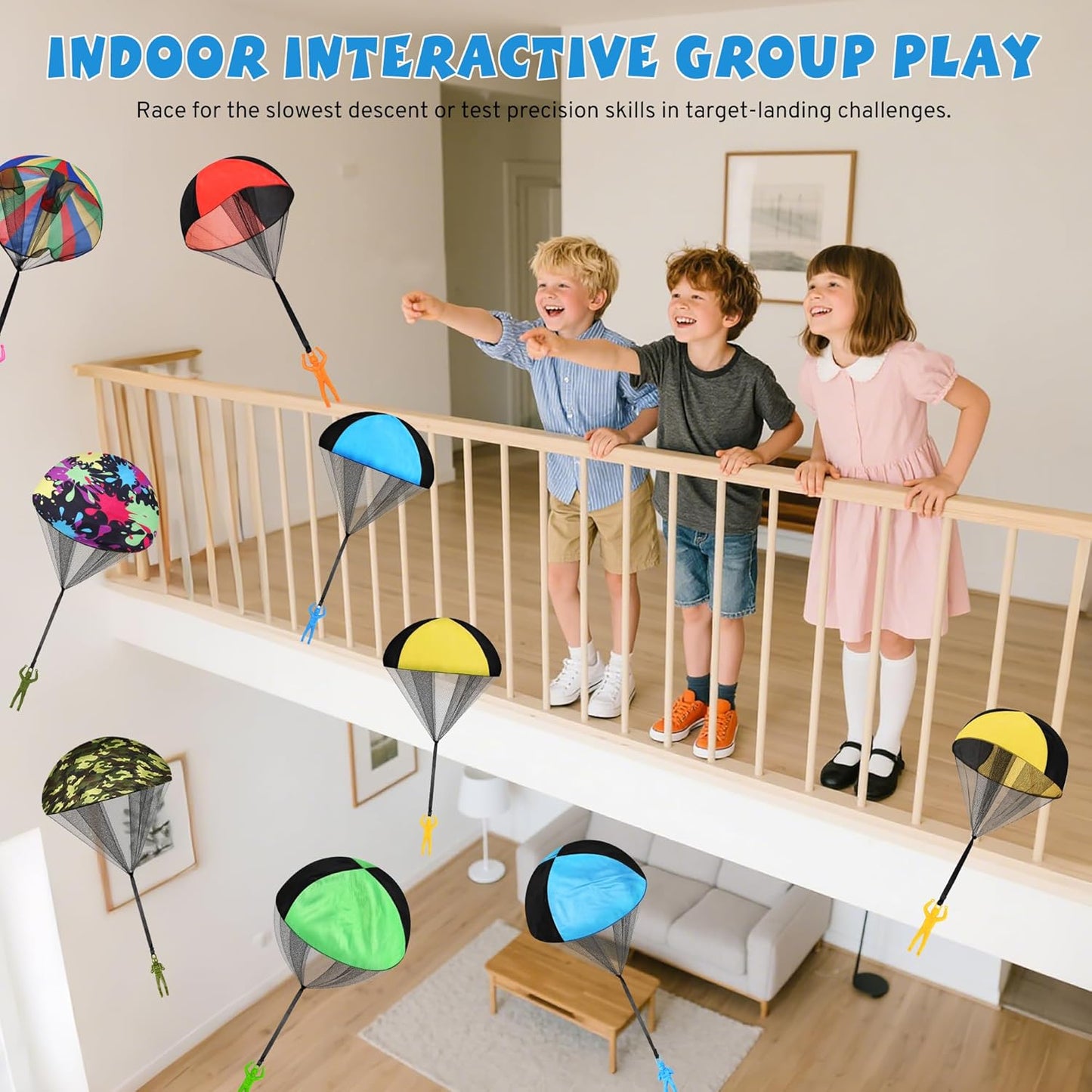 Parachute Toy for Kids, Outdoor Toys Flying Parachute Men, Inside & Outside Toys for or 3 4 5 6 7 8 9 10 11 12 Year