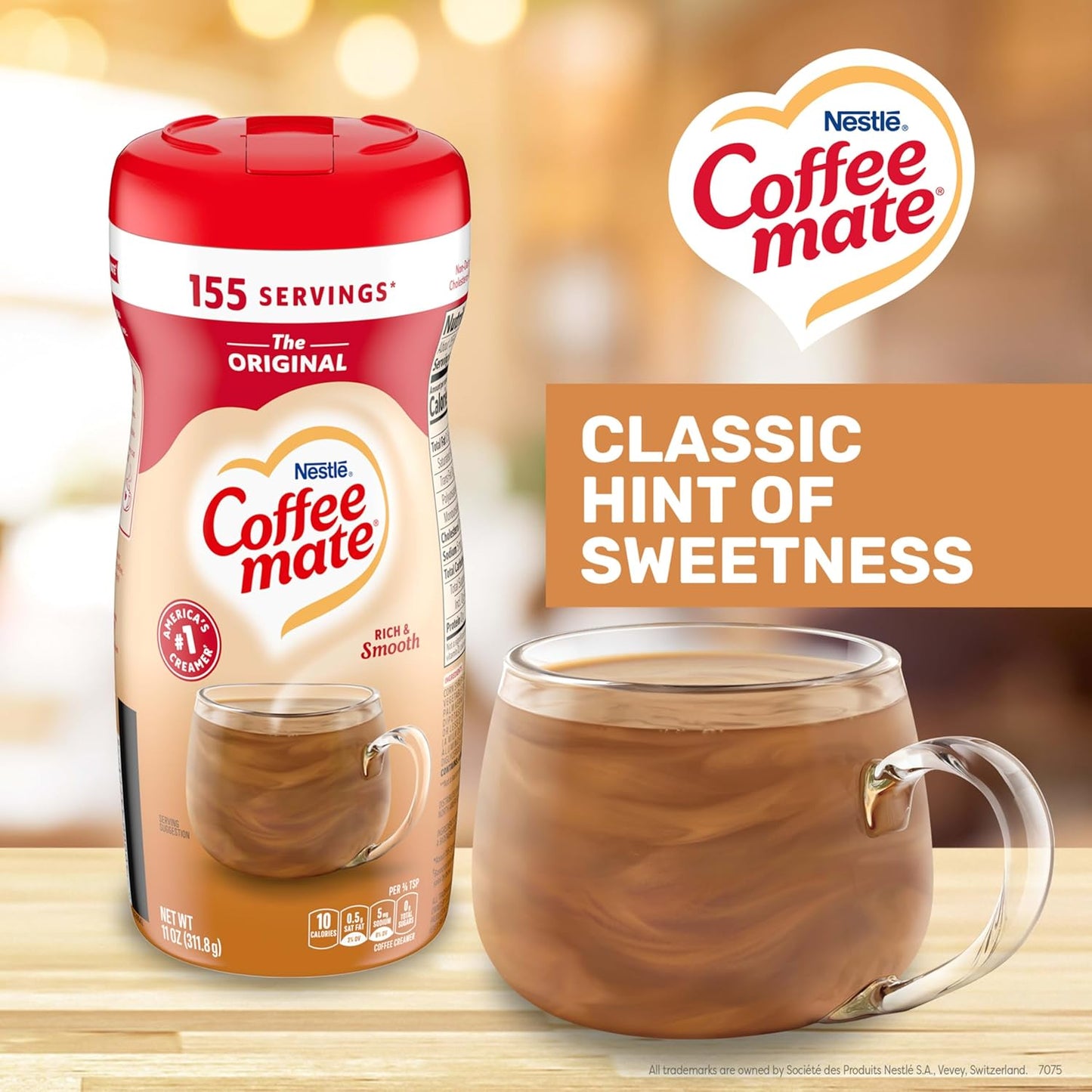 Nestle Coffee mate Coffee Creamer, Original, Powder Creamer, 11 oz Canister (2)