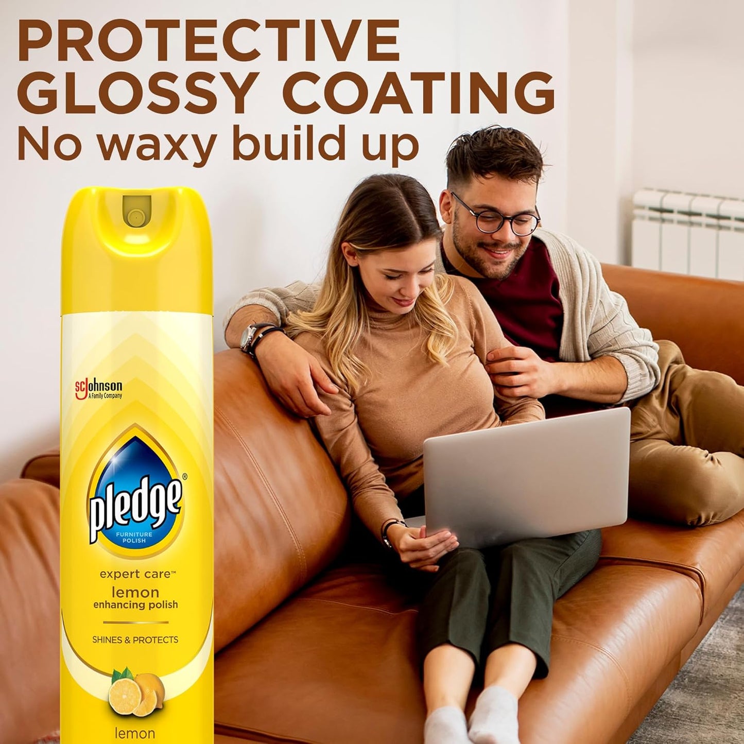 Pledge Enhancing Polish Spray, Wood Furniture & Stainless Steel Polish, Remove Dust and Fingerprints, Fast Shine and