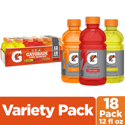 Gatorade Thirst Quencher Sports Drink, Variety Pack, 12 Fl Oz (8)