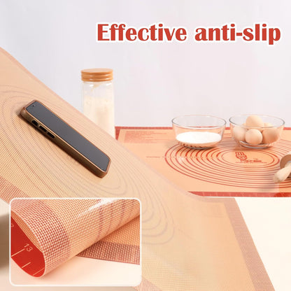 Non-slip Silicone Pastry Mat Extra Large with Measurements 28''By 20'' for Silicone Baking Mat, Counter, Dough Rolling, Oven
