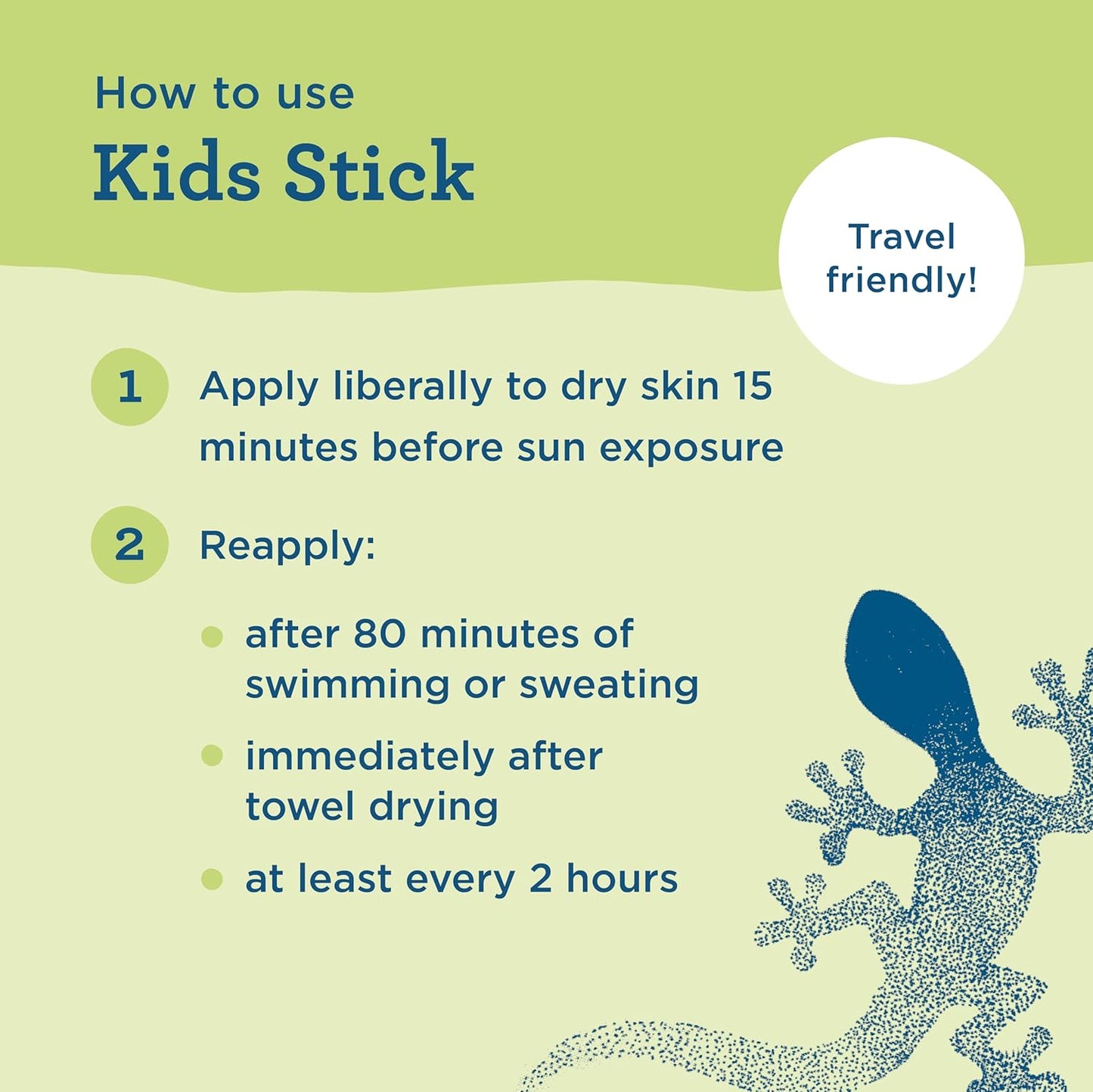 Blue Lizard Kids Mineral SPF 50 Sunscreen Stick, Zinc Oxide, 100% Mineral Actives, Developed for Kids Sensitive Skin, TSA-Friendly