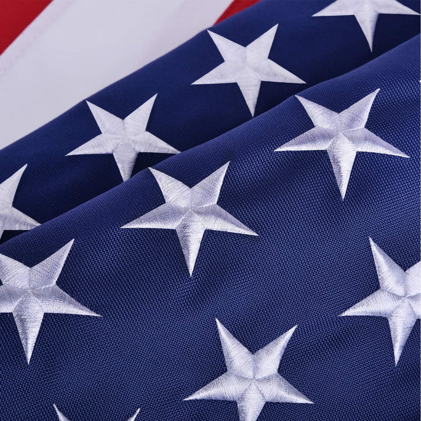 American Flags for Outside 3x5, HeavyDuty American Flag for High Wind Outdoor, UV Protected/Sewn Stripes/Embroidered Stars/Brass