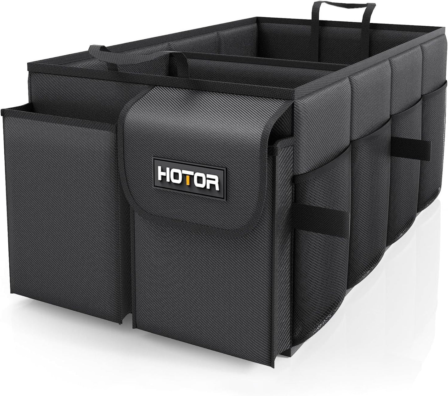 HOTOR Trunk Organizer - Car Organizer, Foldable Trunk organizer for SUVs & Sedans, Sturdy Car Organization for Car Accessories, Tools