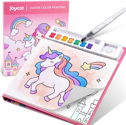 JoyCat Paint with Water Coloring Books for Toddlers, Watercolor Painting Sets for Kids Ages 3-5