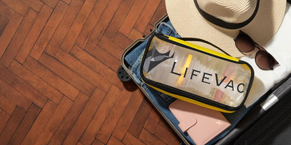 LifeVac Yellow Travel Kit 2 Pack - Portable Suction Rescue Device, First Aid Kit for Kids and