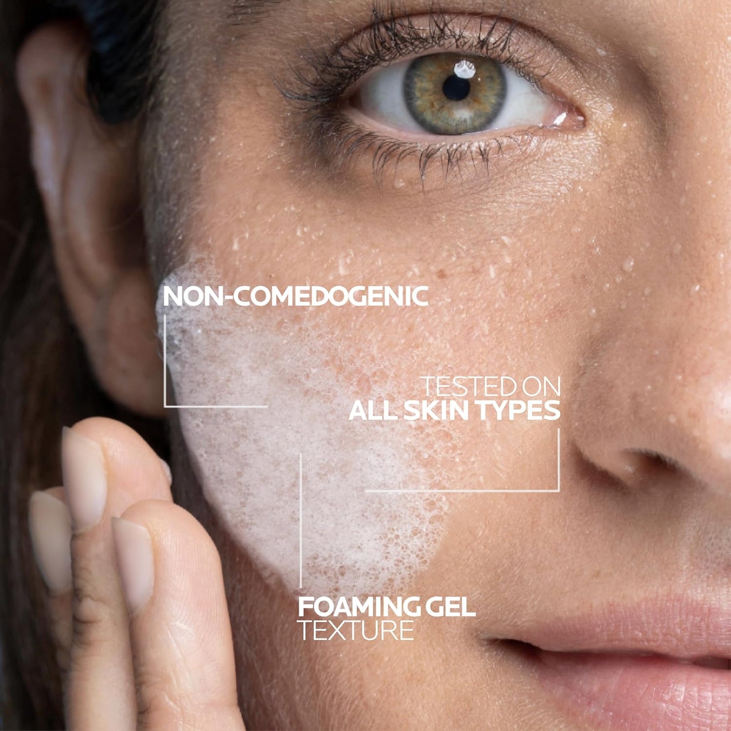 La Roche-Posay Vitamin C Brightening Face Wash, Gentle Foaming Facial Cleanser with Vitamin Cg and Vitamin B3 to Brighten and Even Skin