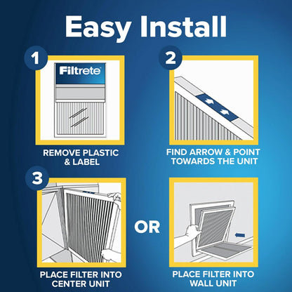 Filtrete 20x25x1 AC Furnace Air Filter, MERV 11, MPR 1000, Micro Allergen Defense, 3-Month Pleated 1-Inch Electrostatic Air Cleaning