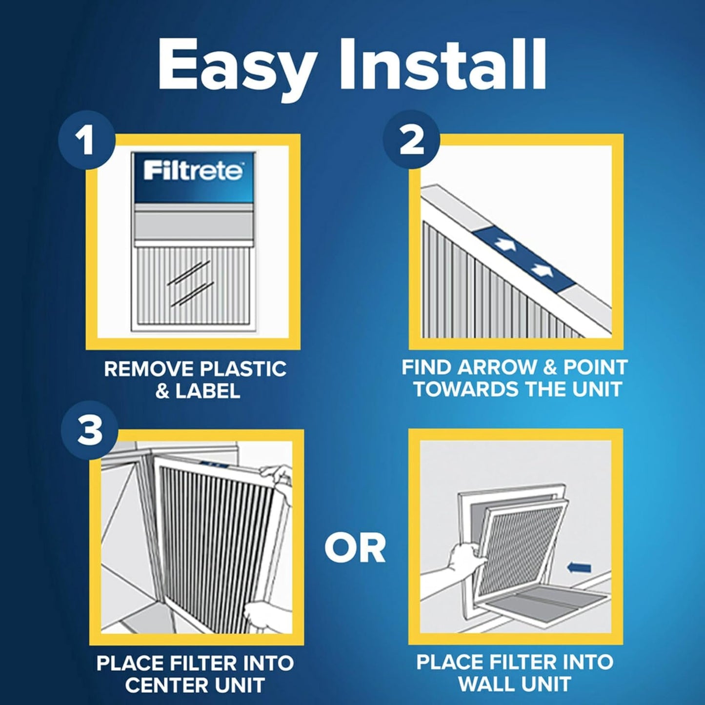 Filtrete 20x25x1 AC Furnace Air Filter, MERV 11, MPR 1000, Micro Allergen Defense, 3-Month Pleated 1-Inch Electrostatic Air Cleaning