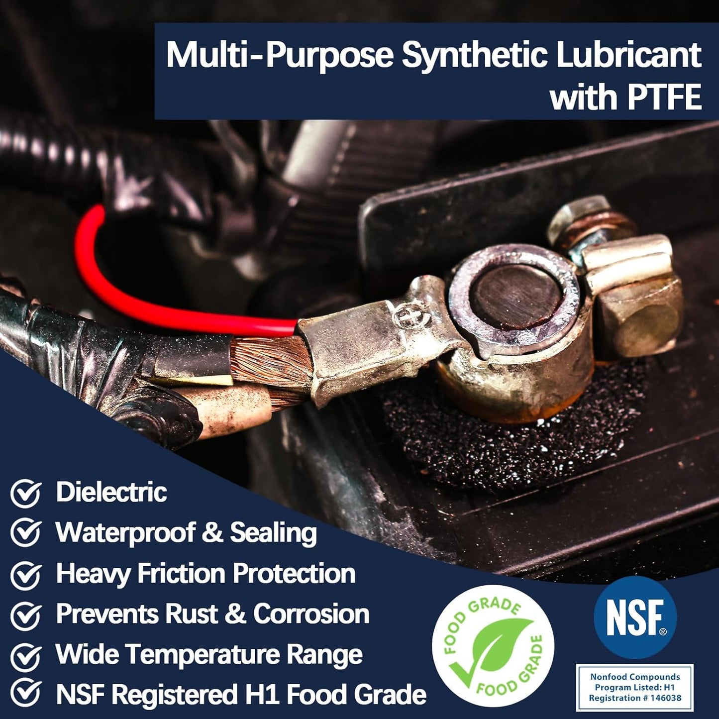 BTAS Dielectric Grease for Electrical Connectors Automotive Spark Plug Boot Battery Terminal Marine Dialectical Electronics Wiring Die Electric