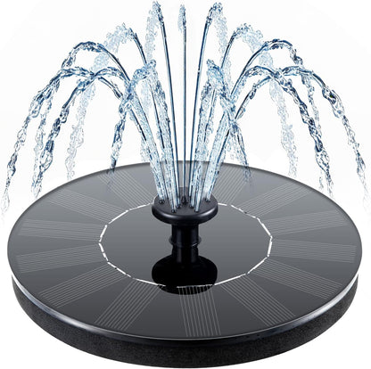Mademax Solar Bird Bath Fountains, Upgrade 1.4W Solar Fountain Pump with 6