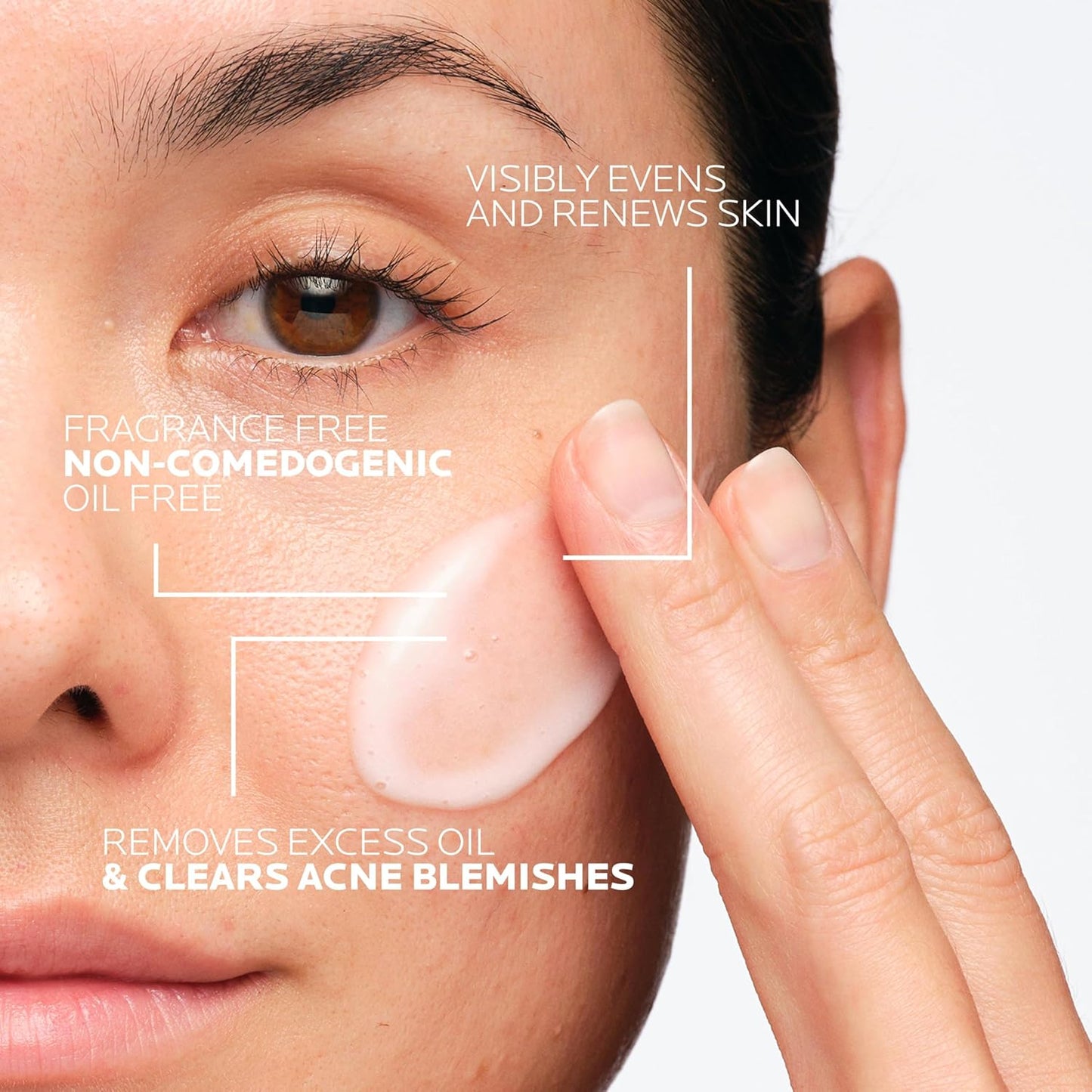 La Roche-Posay Effaclar Dual Acne Face Wash With 4% Benzoyl Peroxide & LHA Exfoliant, Acne Treatment Help Clear & Prevent