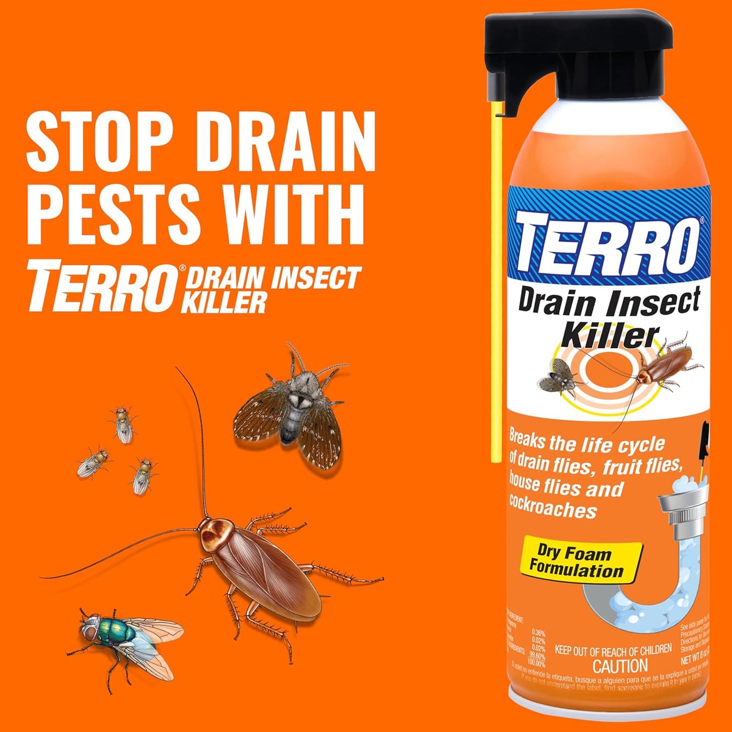 TERRO Fruit Fly Traps for Indoors (4 Pack) + 180 Days of Lure Supply - T2503SR - Lure and Kill Indoor Fruit Flies Near Fruit, Trash