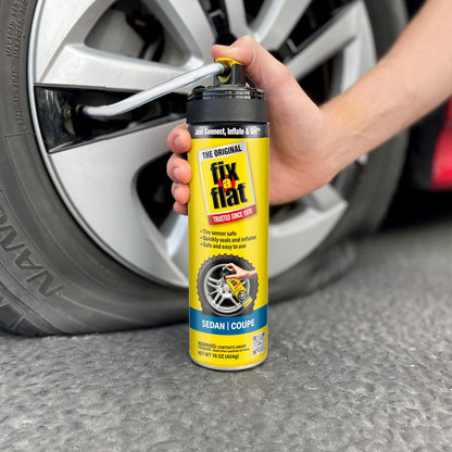 Fix-A-Flat S60420 Aerosol Emergency Flat Tire Repair and Inflator, for Standard Tires, Eco-Friendly Formula, Universal Fit for All Cars, 16 oz.