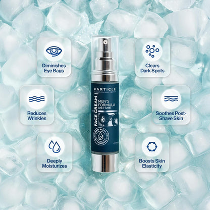 Particle 6-in-1 Face Cream for Men, Mens Daily Hydrating Moisturizer with Vitamin C, Jojoba Oil, Vitamin E & Hyaluronic Acid, Skin Care