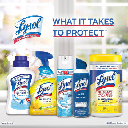 Lysol Bundle containing x2 Lysol Disinfectant Spray for Hard and Soft Surfaces, Crisp Linen, 19 Fl. Oz + Lysol Air Sanitizer