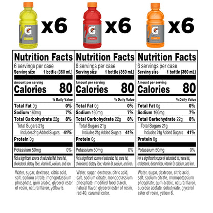 Gatorade Thirst Quencher Sports Drink, Variety Pack, 12 Fl Oz (8)