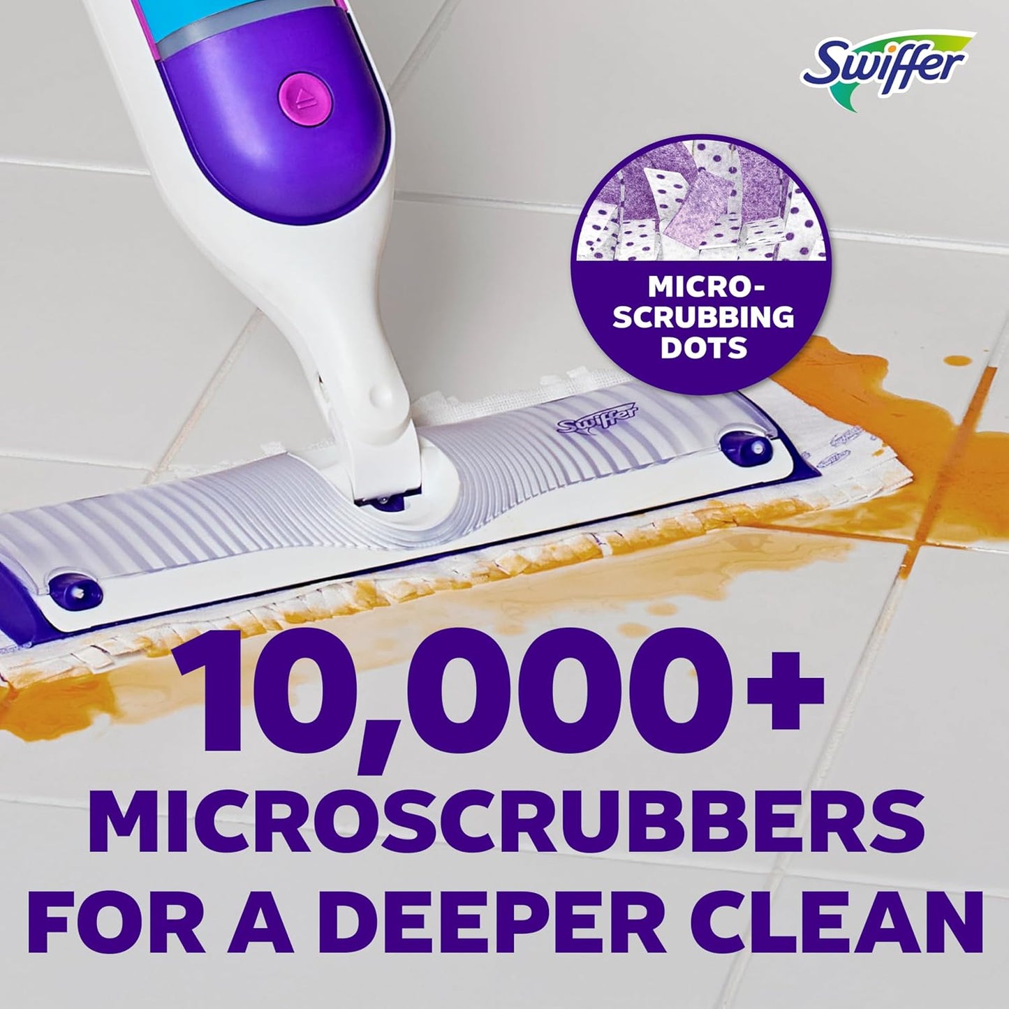 Swiffer PowerMop Multi-Surface Mop Kit for Floor Cleaning, Fresh Scent, Mopping Kit Includes PowerMop, 2 Mopping Pad