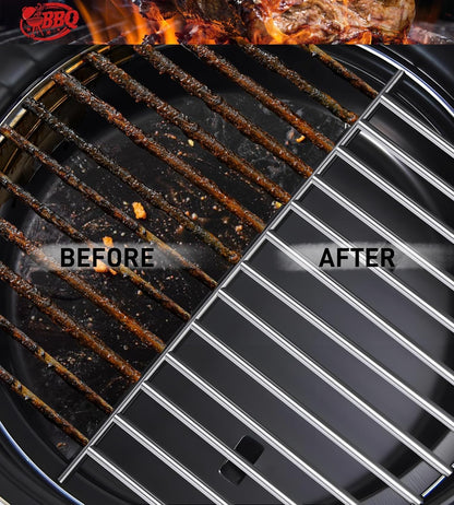 TNTOR Grill Brush with Scraper, 18" Adjustable Handle BBQ Grill Brush for Outdoor
