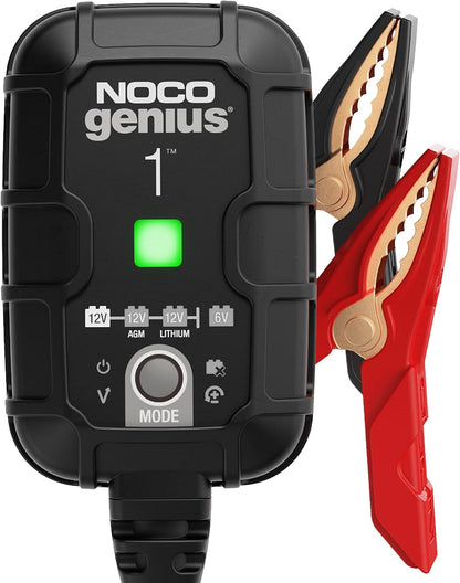 NOCO GENIUS1: 1A 6V/12V Smart Battery Charger Automatic