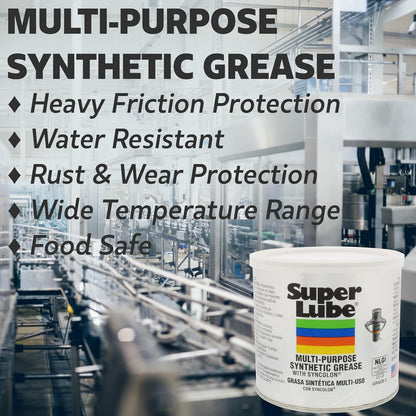 Super Lube Multi-Purpose Synthetic Grease w/ Syncolon - High