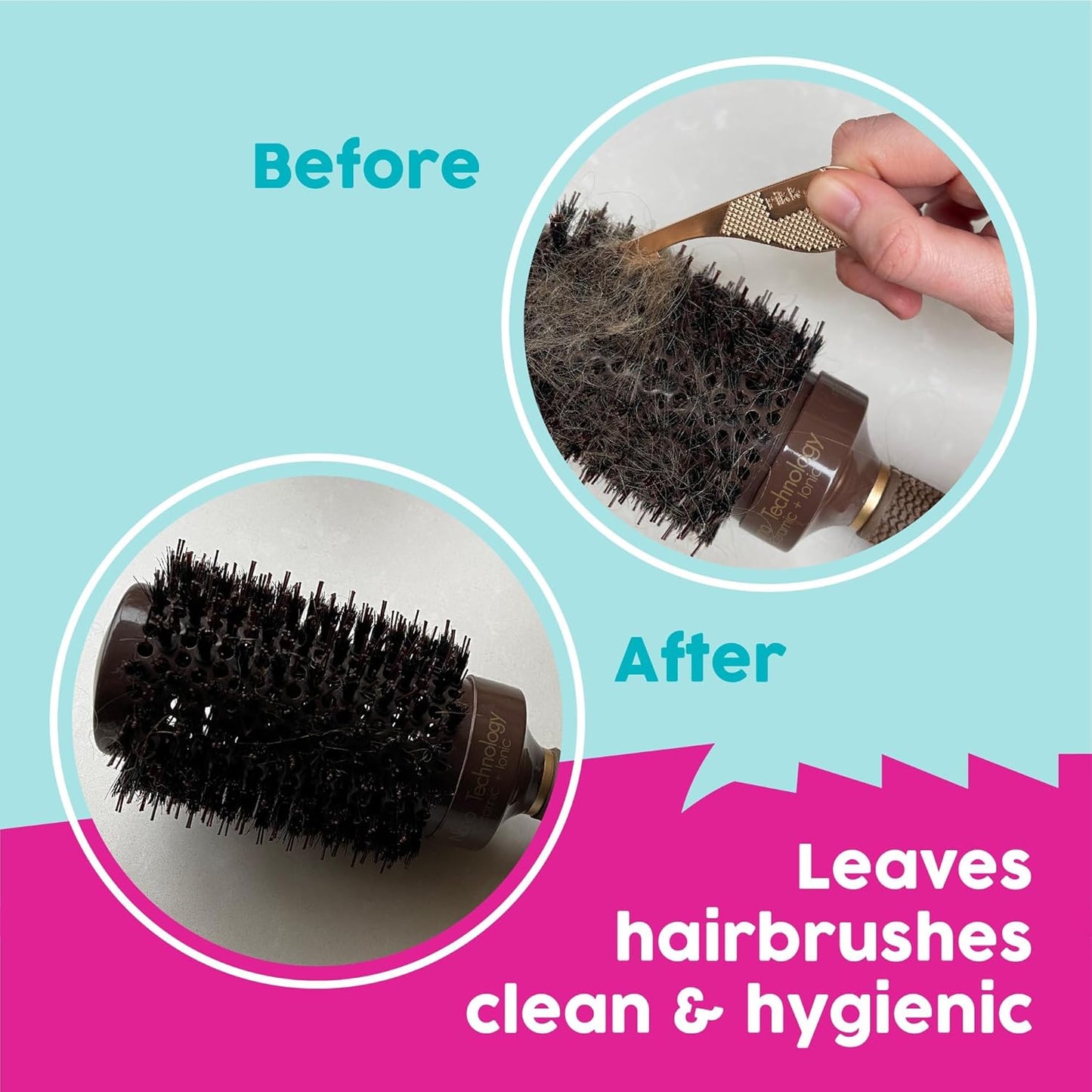 Pikk-it Vacuum Hair Brush Cleaner Tool Removes Tangled Hair from Vacuums & Hairbrushes, Pet & Human Hair Removal Comb