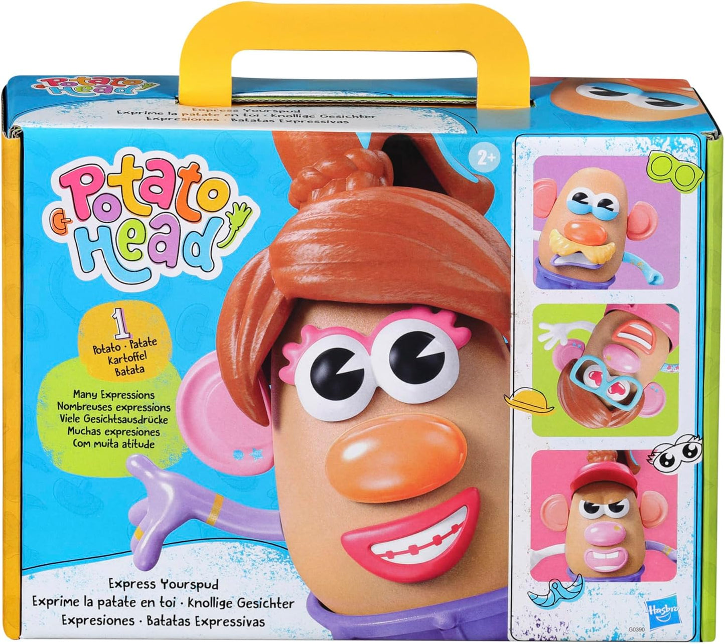 Potato Head Express Yourspud Playset with 1 Potato Body and 32