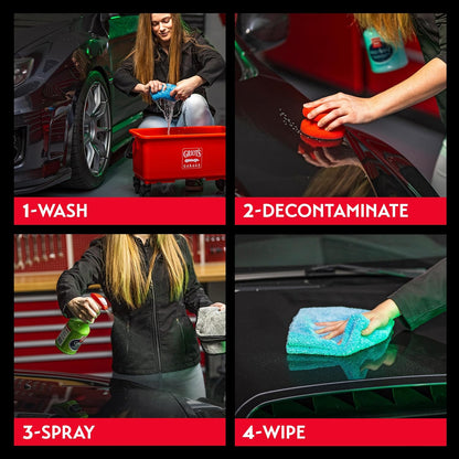 Griots Garage Ceramic 3-in-1 Wax, SiO2 Spray for Cars, Trucks, and RVs, Provides Protection and Water Beading on Paint, Wheels, Plastic, Rubber