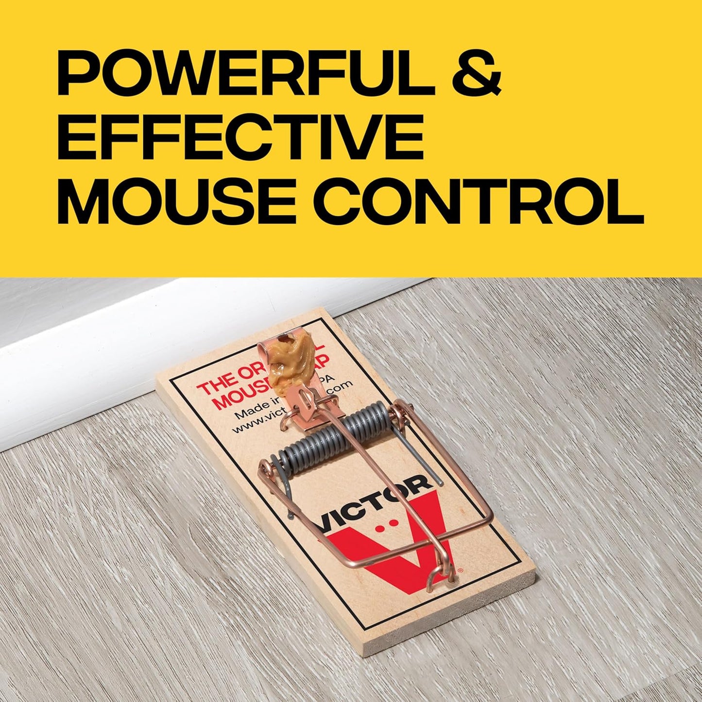 Victor Mouse Traps M150-12, Metal Pedal, Sustainably Sourced FSC Wood, Wooden Mouse Traps -2