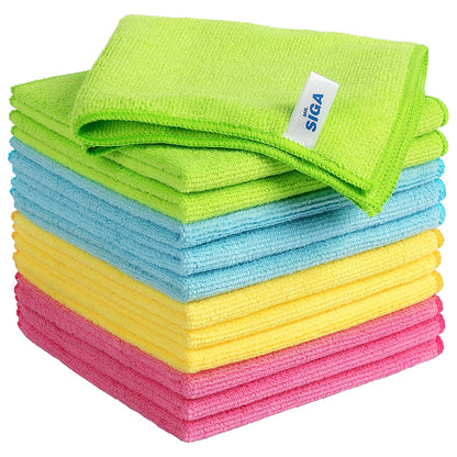 MR.SIGA Microfiber Cleaning Cloth2,Size:12.6" x 12.6"