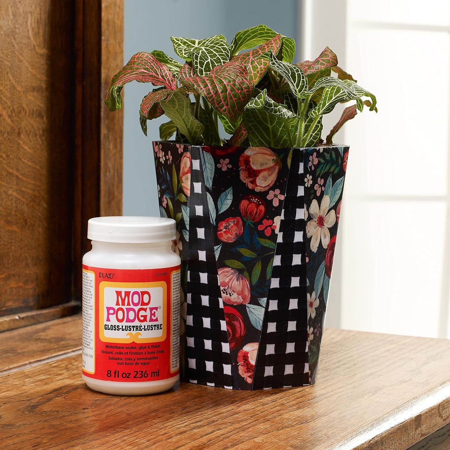 Mod Podge Gloss Sealer, Glue & Finish: All-in-One Craft Solution- Quick Dry, Easy Clean, for Wood