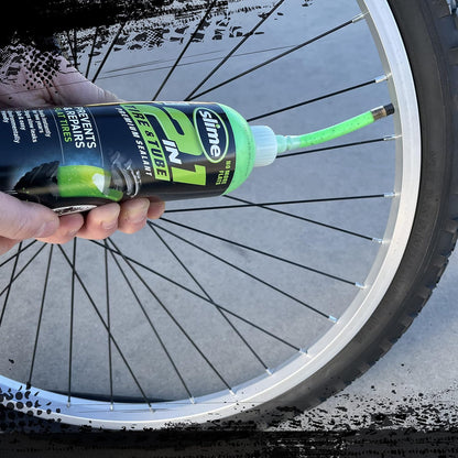 Slime 10193 Tire and Tube Sealant Puncture Repair Sealant, 2-in-1, Premium, Prevent and Repair, Suitable for Non-Highway Tires and Tubes