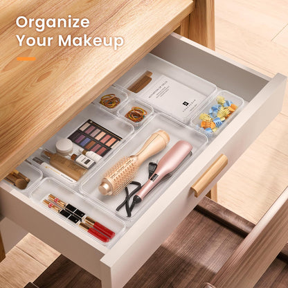 A-LuGei Military Grade Drawer Organizer, Makeup organizer, Holds 177 Items Bathroom Organizers and Storage, Organization and