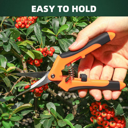 EWPJDK 3 Pack Garden Pruning Shears, Stainless Steel Shears, Gardening Shears, Scissors, Garden Clippers, Pruning