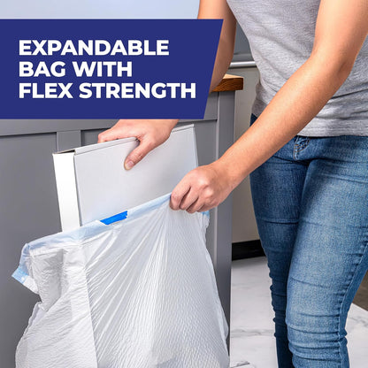 Hefty Ultra Strong 13 Gallon Trash Bags, Tall Kitchen Trash Bags 13 Gallon Size, Drawstring Closure, Continuous Odor Control