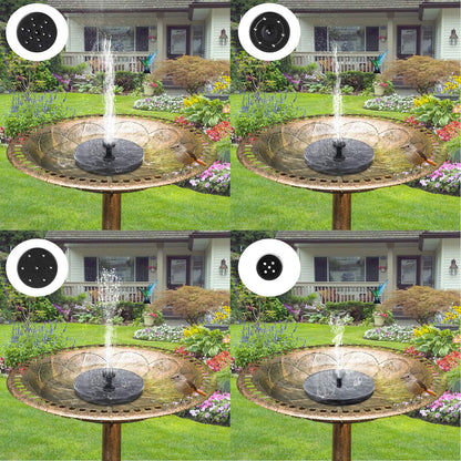 Mademax Solar Bird Bath Fountains, Upgrade 1.4W Solar Fountain Pump with 6