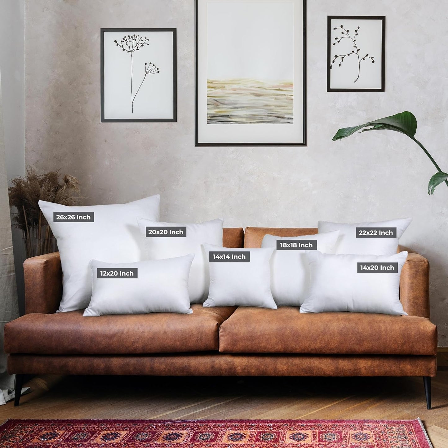 Utopia Bedding Throw Pillows (Set of 4, White) 18 x 18 Inches Down Alternative Pillows for Bed