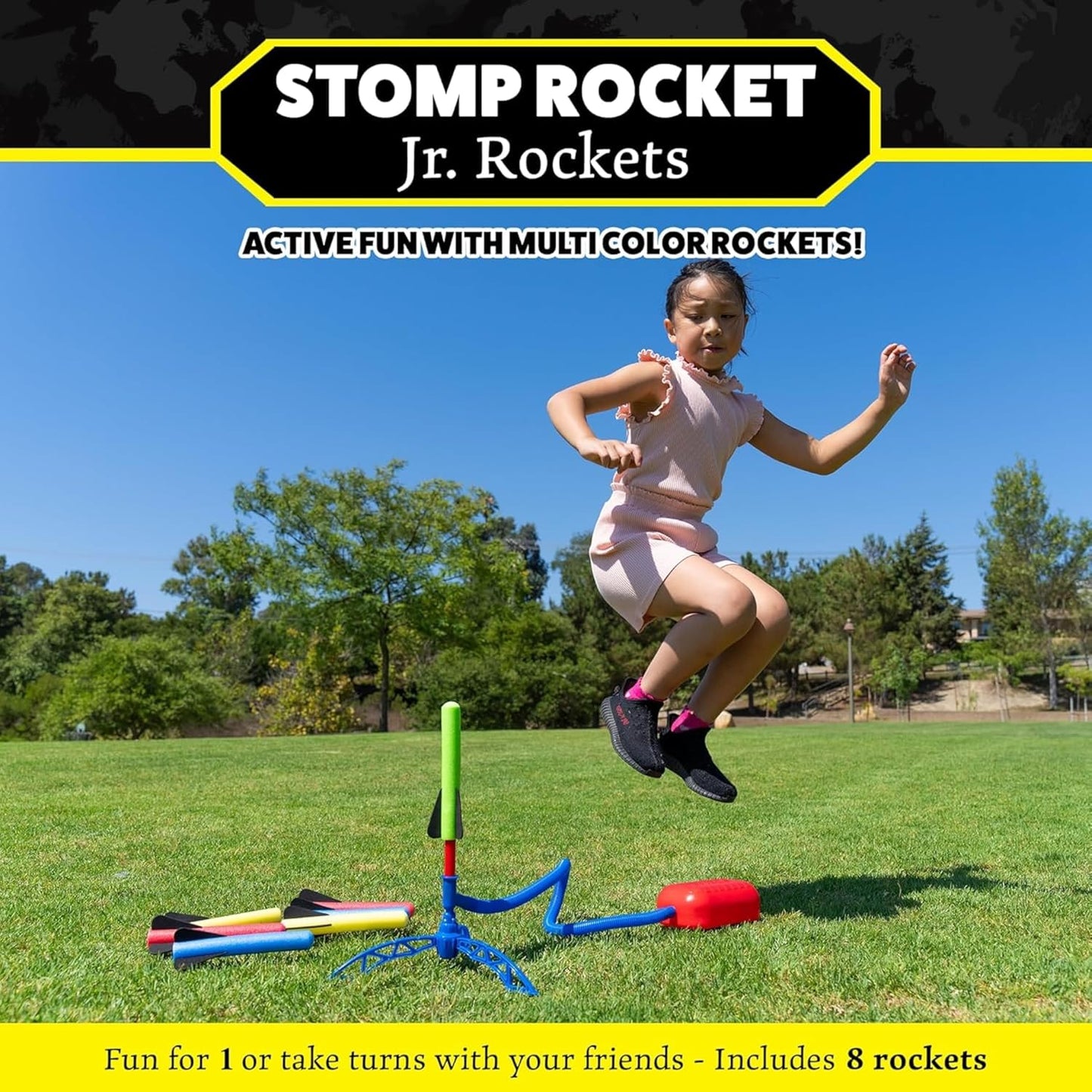 Stomp Rocket Jr Multi-Color Rocket Launcher for