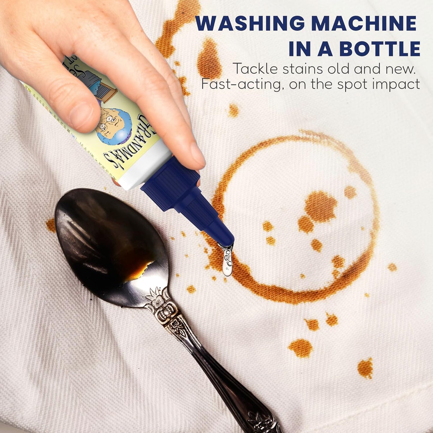 Grandma's Secret Spot Remover Laundry Spray - Chlorine, Bleach and Toxin-Free for Clothes - Fabric Stain Remover Removes Oil