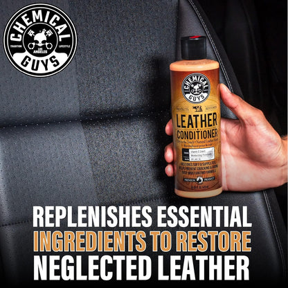 Chemical Guys Leather Cleaner and Conditioner Kit - Car Cleaner and Conditioner, Safely Cleans & Conditions Leather Car Interiors, Furniture