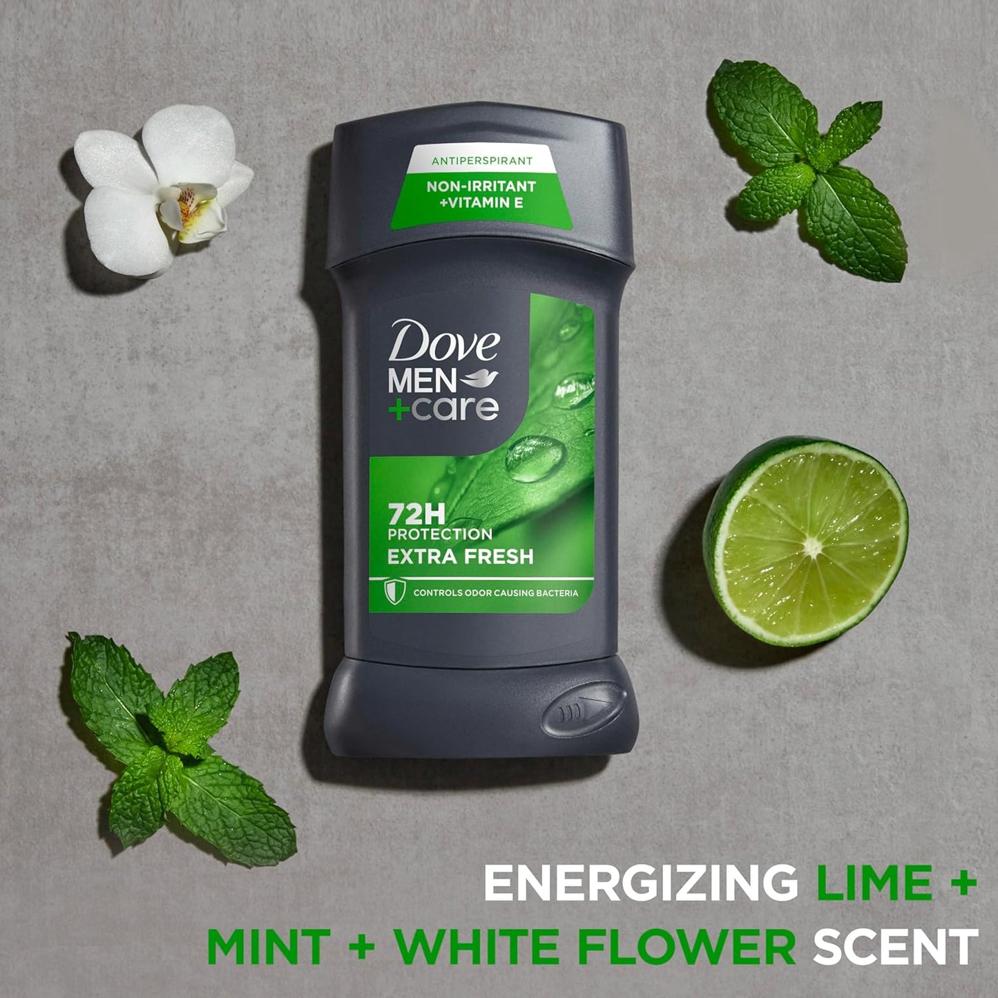 Dove Men+Care Extra Fresh Men's Antiperspirant Deodorant Stick Extra Fresh Twin pack With 72-hour sweat & odor protection with 1/4 Moisturizing Cream