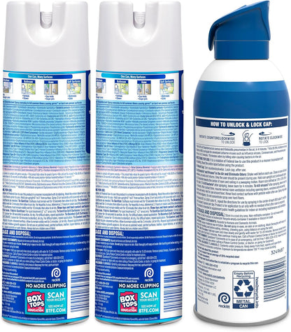 Lysol Bundle containing x2 Lysol Disinfectant Spray for Hard and Soft Surfaces, Crisp Linen, 19 Fl. Oz + Lysol Air Sanitizer