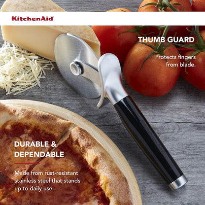 KitchenAid Classic Pizza Wheel with Sharp Blade For Cutting Through Crusts, Pies and