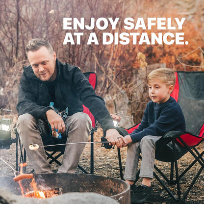 MalloMe Smores Sticks for Fire Pit Long - Marshmallow Roasting Sticks Smores Kit - Smore Skewers Hot Dog Fork Campfire Cooking