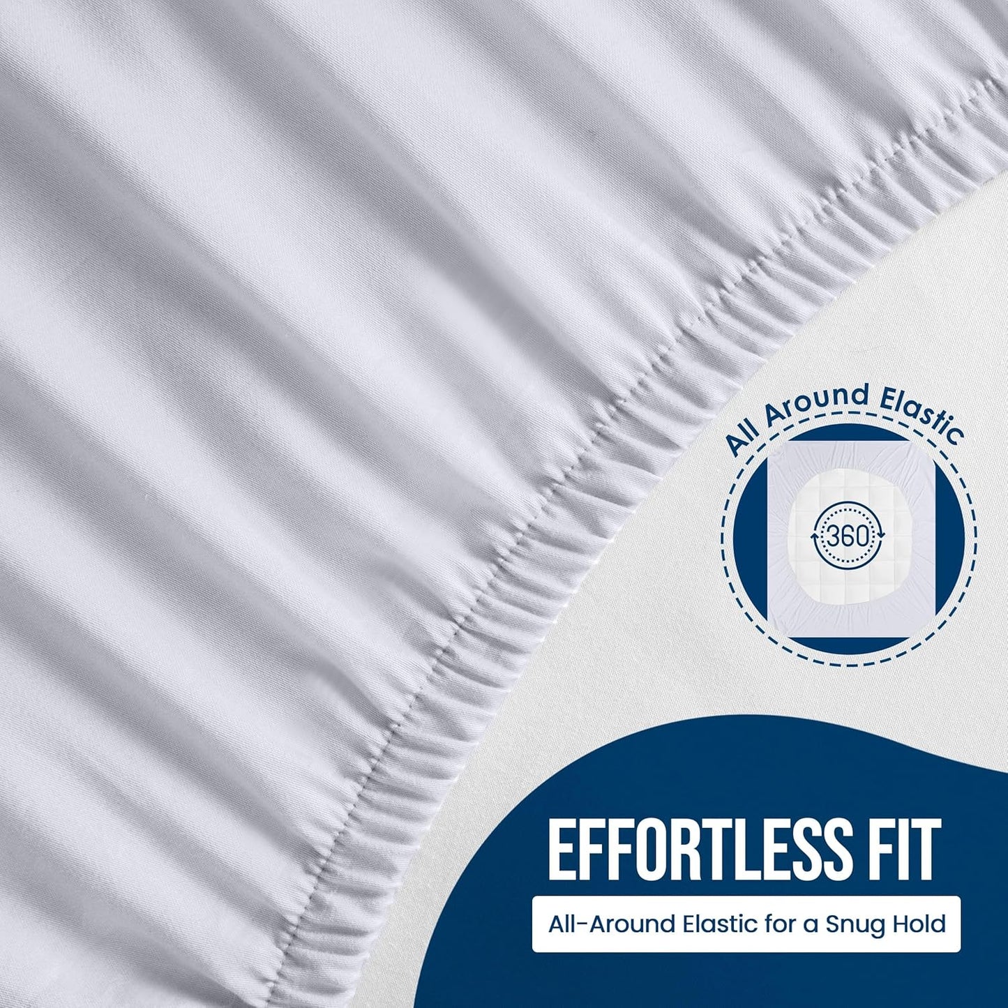 Twin Size Mattress Protector Waterproof, Premium 200 GSM Terry Mattress Cover, Soft & Breathable Bed